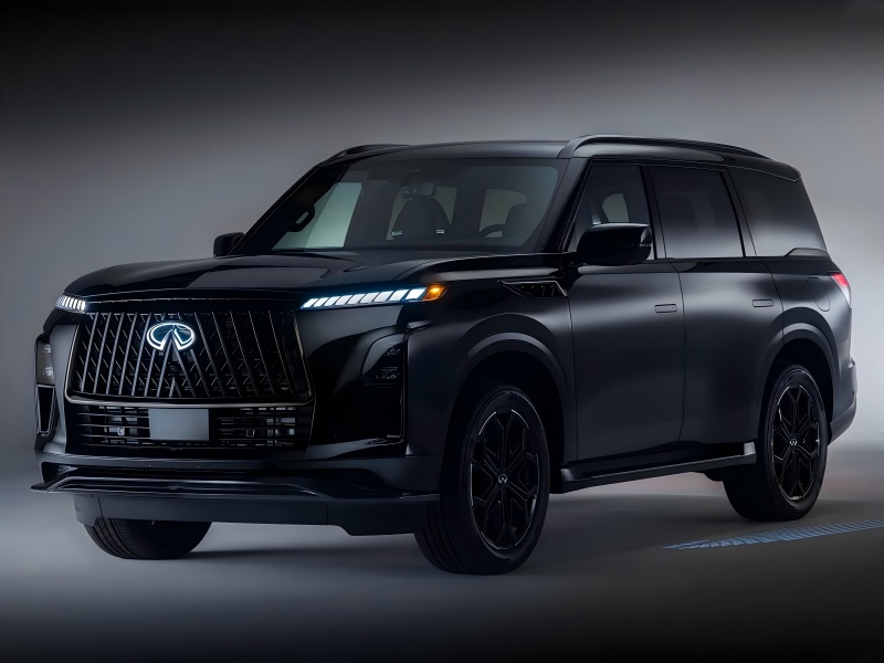 ब्लैक एक्सटीरियर किट / 3.5T V6 पावर - 2026 इनफिनिटी QX80 स्पोर्ट संस्करण की आधिकारिक छवियां